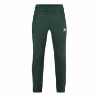 Adidas Essentials Fleece Tapered Cuff 3-Stripes Joggers M Green Oxide Мъжко облекло за едри хора