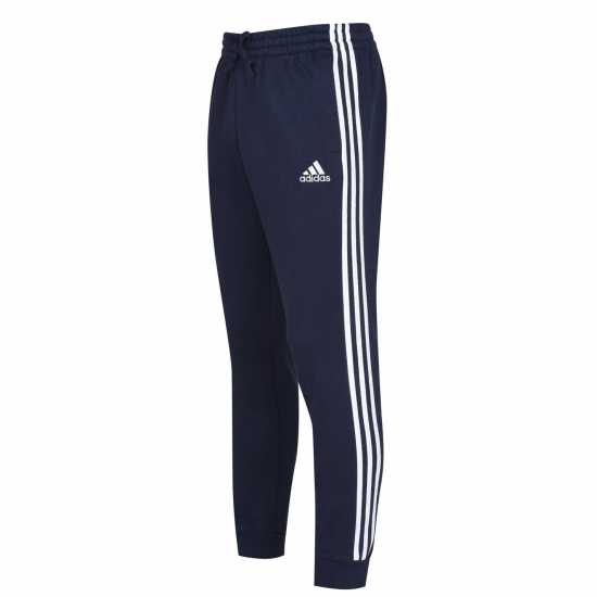 Adidas Fleece Tapered Cuff 3-Stripes Joggers Морско синьо/Бяло Adidas Fleece Tapered Cuff 3-Stripes Joggers Морско синьо/Бяло