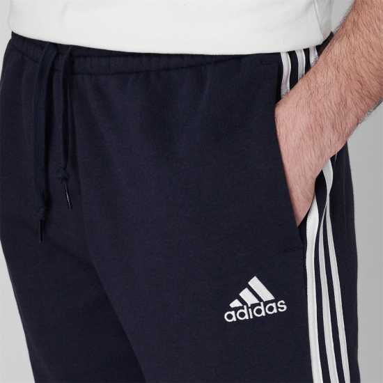 Adidas Fleece Tapered Cuff 3-Stripes Joggers Морско синьо/Бяло Adidas Fleece Tapered Cuff 3-Stripes Joggers Морско синьо/Бяло