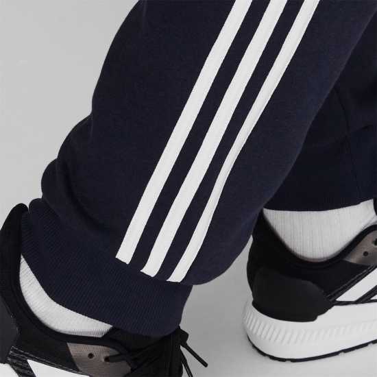 Adidas Fleece Tapered Cuff 3-Stripes Joggers Морско синьо/Бяло Adidas Fleece Tapered Cuff 3-Stripes Joggers Морско синьо/Бяло