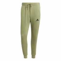 Adidas Fleece Tapered Cuff 3-Stripes Joggers Зелен палатка Мъжки меки спортни долнища