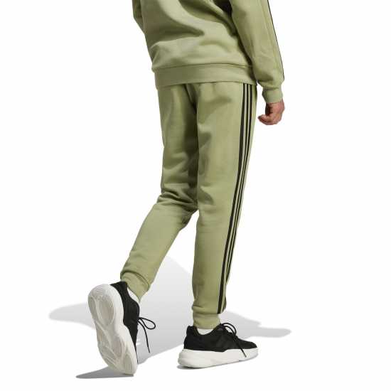Adidas Fleece Tapered Cuff 3-Stripes Joggers Зелен палатка Мъжки меки спортни долнища