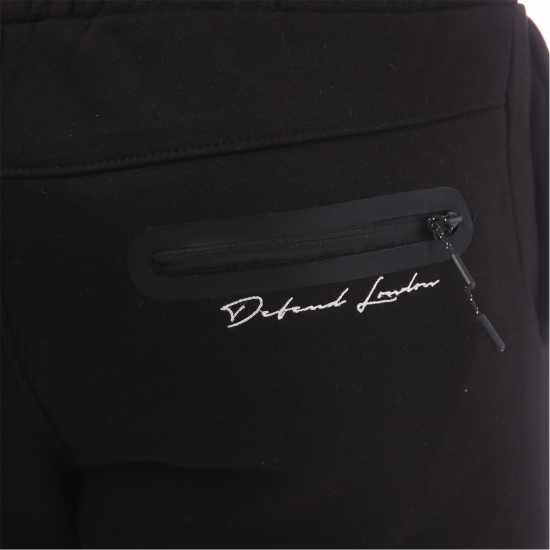 Dfnd London Closed Hem Fleece Joggers Черно Dfnd London Closed Hem Fleece Joggers Черно
