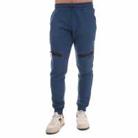 Dfnd London Closed Hem Fleece Joggers Морска синьо