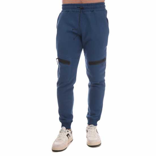 Dfnd London Closed Hem Fleece Joggers Морска синьо Dfnd London Closed Hem Fleece Joggers Морска синьо