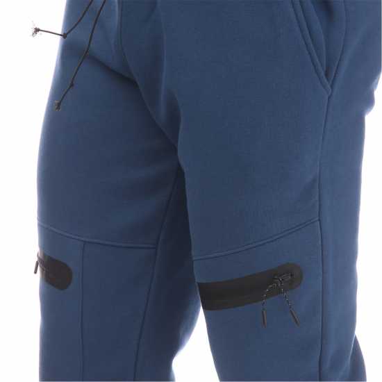 Dfnd London Closed Hem Fleece Joggers Морска синьо Dfnd London Closed Hem Fleece Joggers Морска синьо