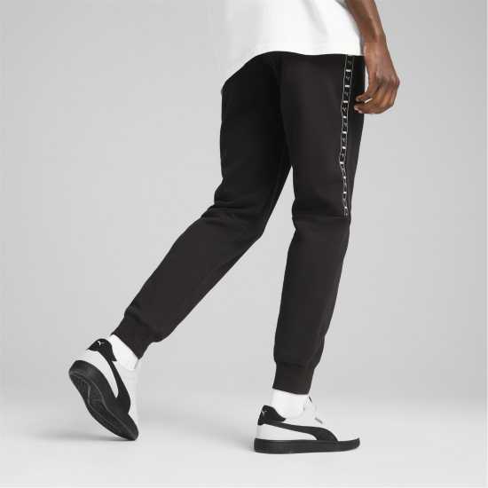 Puma Tape Closed Hem Fleece Joggers Черно Пума Puma Tape Closed Hem Fleece Joggers Черно Пума