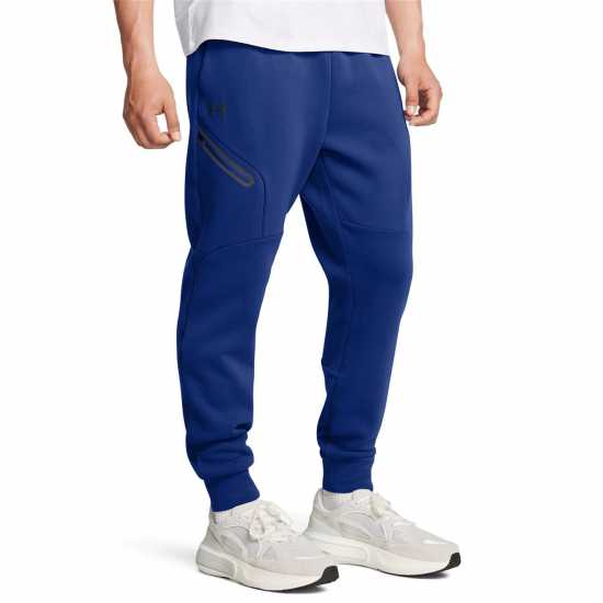 Under Armour Unstoppable Closed Hem Fleece Joggers Синьо 