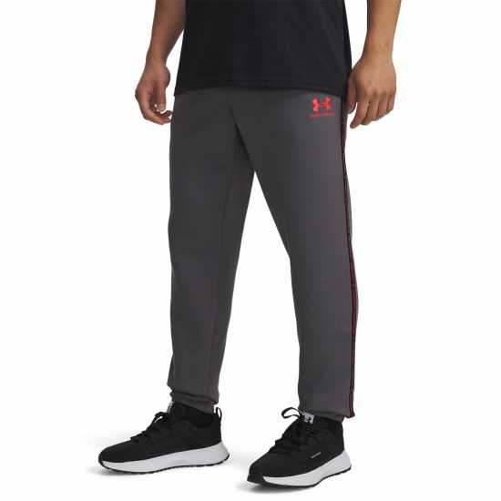 Under Armour Icon Taping Closed Hem Fleece Joggers Кастлрок/Червен 