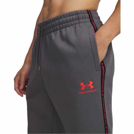 Under Armour Icon Taping Closed Hem Fleece Joggers Кастлрок/Червен 
