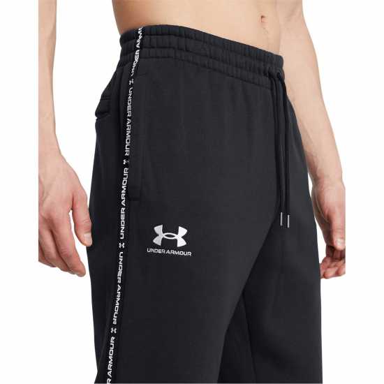 Under Armour Icon Taping Closed Hem Fleece Joggers Черно 
