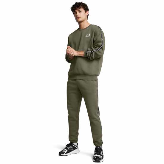 Under Armour Icon Taping Closed Hem Fleece Joggers Морско ОД Зелено 