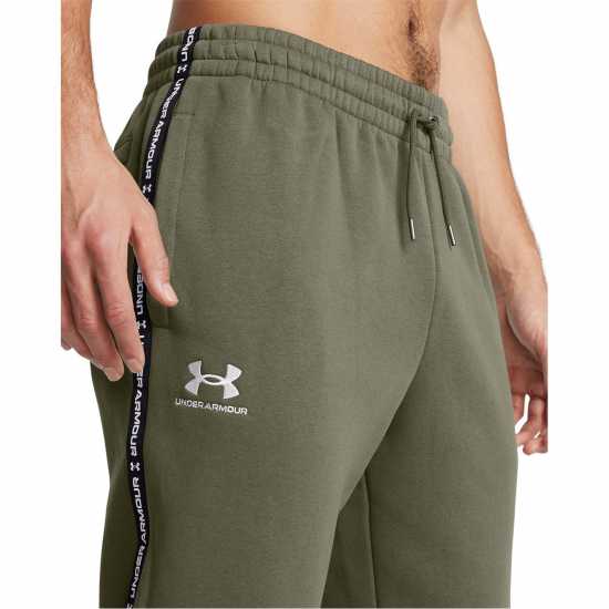 Under Armour Icon Taping Closed Hem Fleece Joggers Морско ОД Зелено 