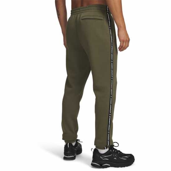 Under Armour Men's Icon Taping Closed Hem Fleece Joggers Green/Black 