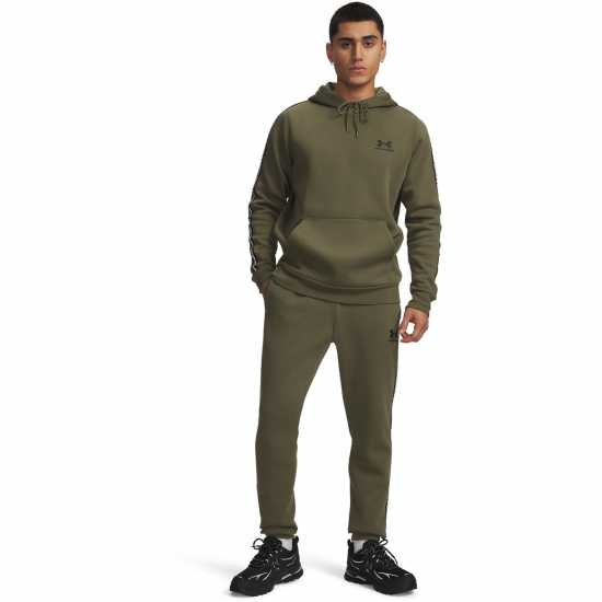 Under Armour Men's Icon Taping Closed Hem Fleece Joggers Green/Black 