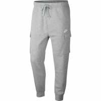 Nike Мъжко Долнище Sportswear Club Fleece Cargo Pants Mens Grey/White Мъжко облекло за едри хора
