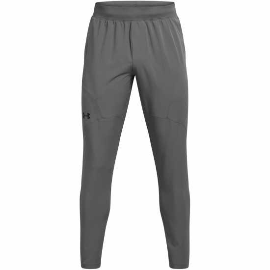 Under Armour Мъжко Спортно Долнище Under Unstoppable Tapered Jogging Bottoms Mens Сиво 