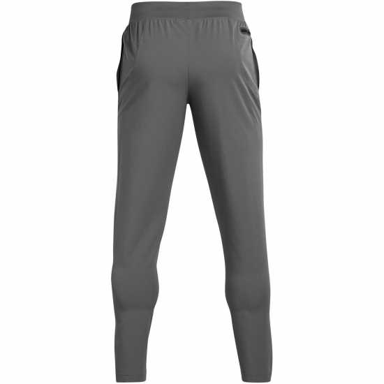 Under Armour Мъжко Спортно Долнище Under Unstoppable Tapered Jogging Bottoms Mens Сиво 