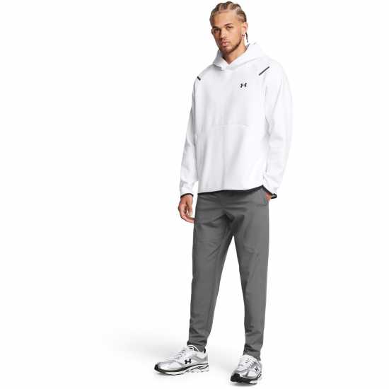 Under Armour Мъжко Спортно Долнище Under Unstoppable Tapered Jogging Bottoms Mens Сиво 
