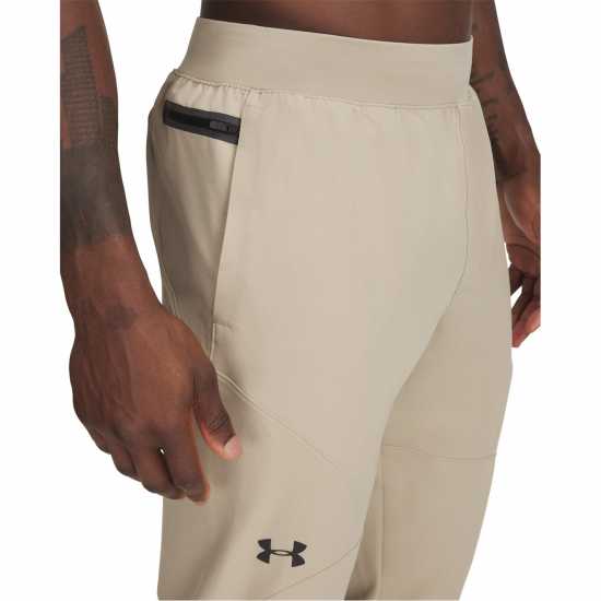 Under Armour Мъжко Спортно Долнище Unstoppable Tapered Jogging Bottoms Mens Кафяво 