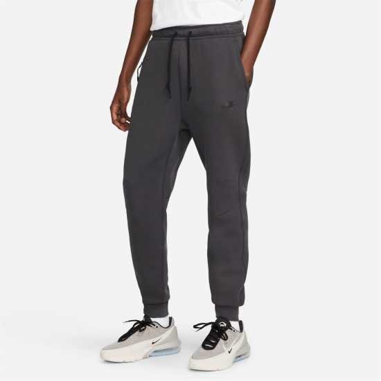 Nike Мъжко Спортно Долнище Tech Fleece Joggers Mens Grey/Black - 