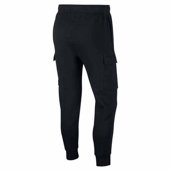 Nike Sportswear Club Fleece Men's Cargo Pants Black/White Мъжко облекло за едри хора