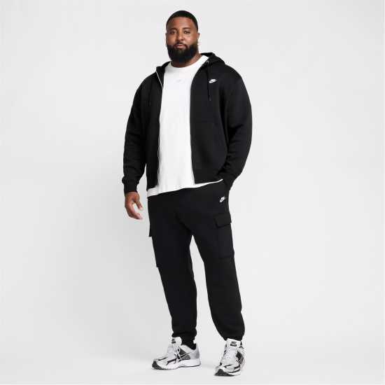 Nike Sportswear Club Fleece Men's Cargo Pants Черно/Бяло 