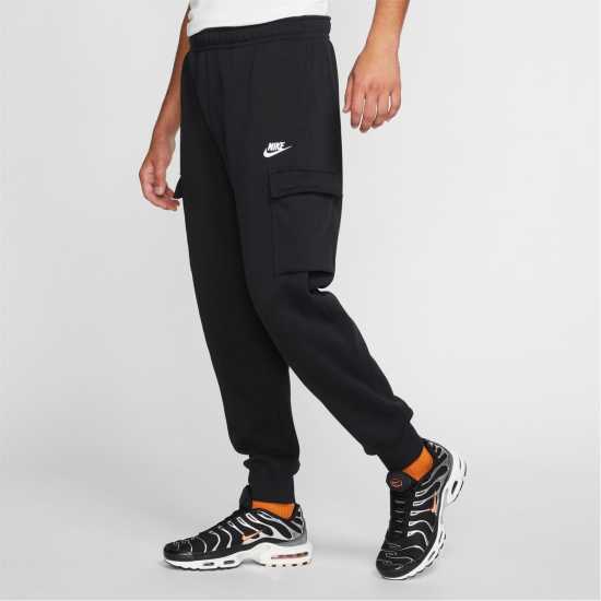 Nike Sportswear Club Fleece Men's Cargo Pants Черно/Бяло 
