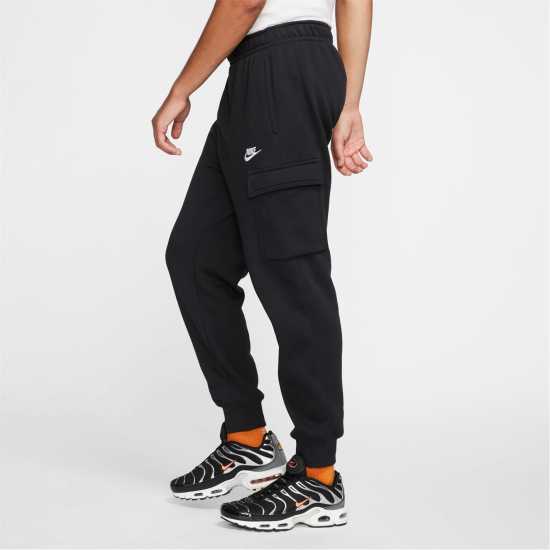 Nike Sportswear Club Fleece Men's Cargo Pants Черно/Бяло 
