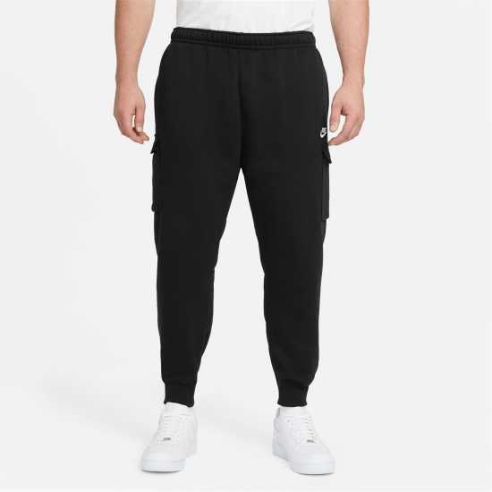 Nike Sportswear Club Fleece Men's Cargo Pants Черно/Бяло 