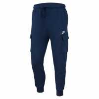 Nike Sportswear Club Fleece Men's Cargo Pants Морско синьо/Бяло Мъжки меки спортни долнища