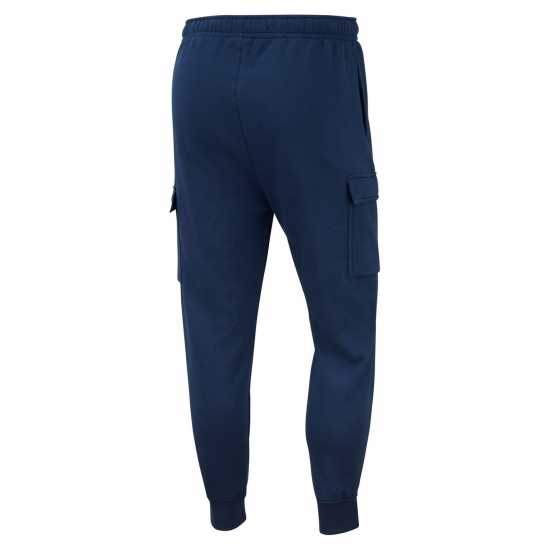 Nike Sportswear Club Fleece Men's Cargo Pants Морско синьо/Бяло Мъжки меки спортни долнища