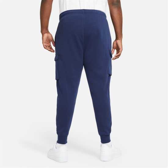 Nike Sportswear Club Fleece Men's Cargo Pants Морско синьо/Бяло Мъжки меки спортни долнища