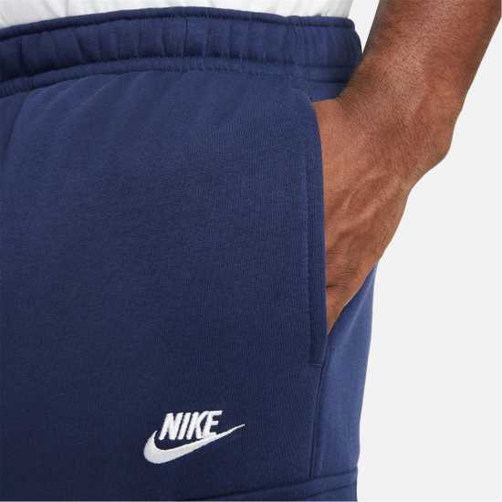Nike Sportswear Club Fleece Men's Cargo Pants Морско синьо/Бяло Мъжки меки спортни долнища