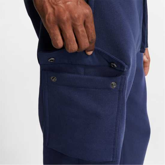 Nike Sportswear Club Fleece Men's Cargo Pants Морско синьо/Бяло Мъжки меки спортни долнища