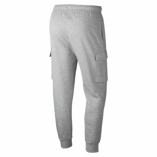 Nike Sportswear Club Fleece Men's Cargo Pants Тъмно сиво / Бяло Мъжки меки спортни долнища