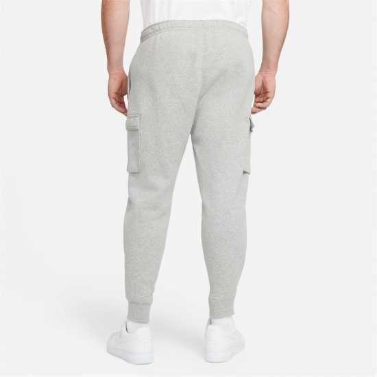 Nike Sportswear Club Fleece Men's Cargo Pants Тъмно сиво / Бяло Мъжки меки спортни долнища