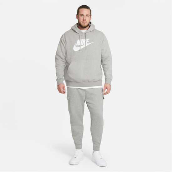 Nike Sportswear Club Fleece Men's Cargo Pants Тъмно сиво / Бяло Мъжки меки спортни долнища