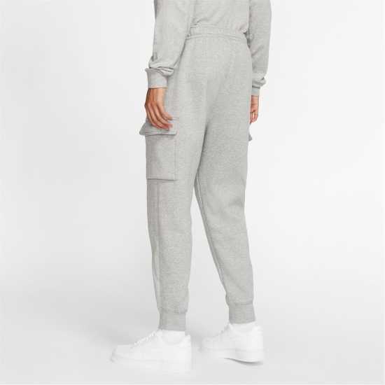 Nike Sportswear Club Fleece Men's Cargo Pants Тъмно сиво / Бяло Мъжки меки спортни долнища