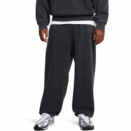 Under Armour Men's Icon Closed Hem Fleece Joggers Black 