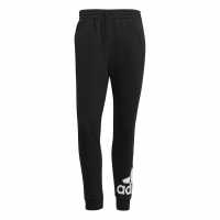 Adidas Мъжко Спортно Долнище Essential Fleece Joggers Mens Black/White Мъжко облекло за едри хора