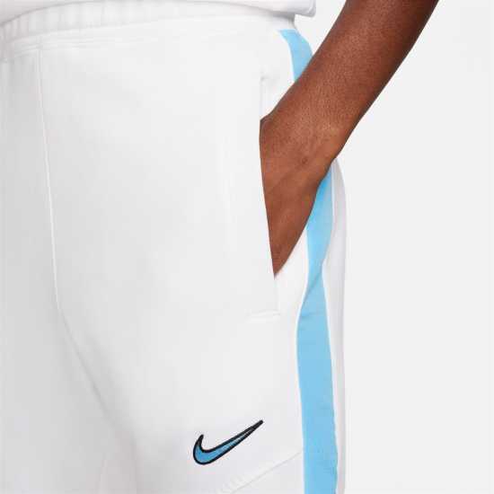 Nike Мъжко Спортно Долнище Nsw Sport Fleece Joggers Mens White/Blue Мъжко облекло за едри хора