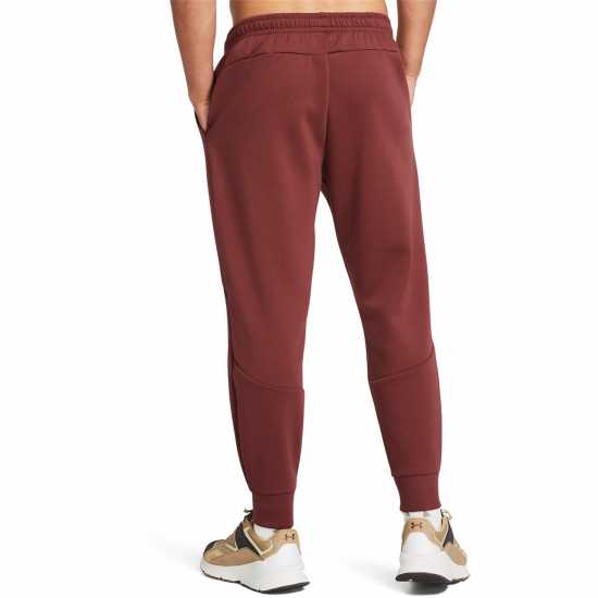 Under Armour Men's Closed Hem Fleece Joggers Red 