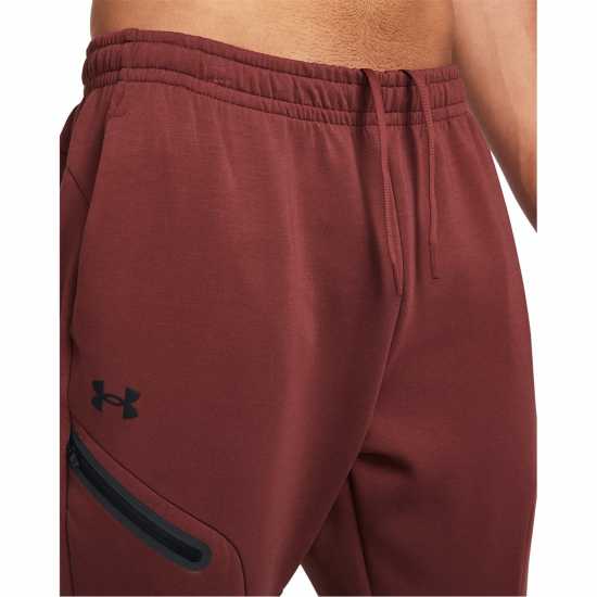 Under Armour Men's Closed Hem Fleece Joggers Red 