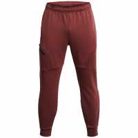 Under Armour Men's Closed Hem Fleece Joggers Red 