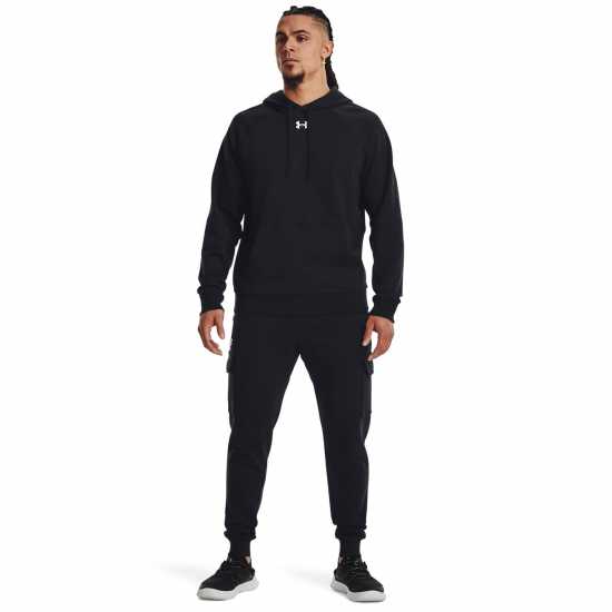 Under Armour Armour UA Rival Fleece Joggers Men's Черно/Бяло Under Armour Armour UA Rival Fleece Joggers Men's Черно/Бяло
