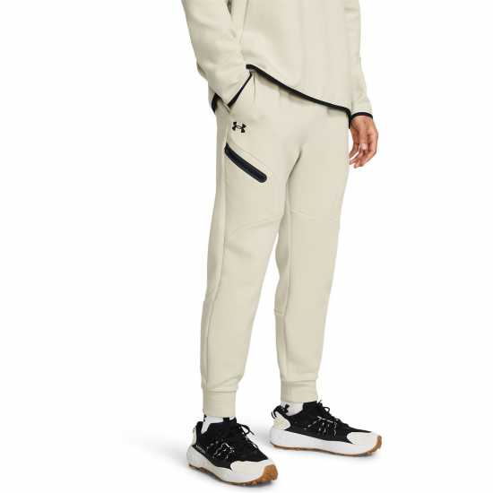 Under Armour Мъжко Спортно Долнище Unstoppable Fleece Joggers Mens Cream Under Armour Мъжко Спортно Долнище Unstoppable Fleece Joggers Mens Cream