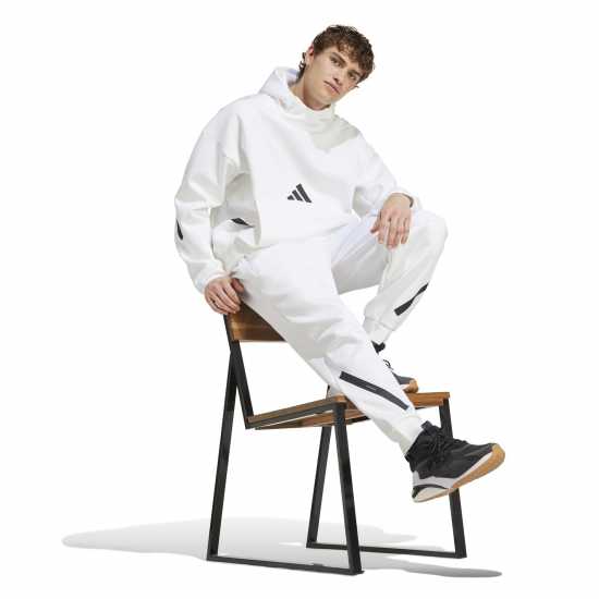 Adidas Мъжки Анцуг Z.n.e. Tracksuit Bottoms Mens Бяло Мъжки меки спортни долнища