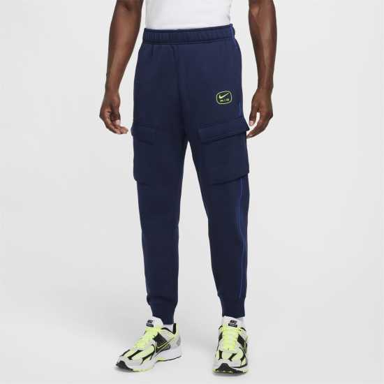 Nike Nsw Sw Air Cargo Pant Flc Bb Тъмносин/Волт Мъжки меки спортни долнища