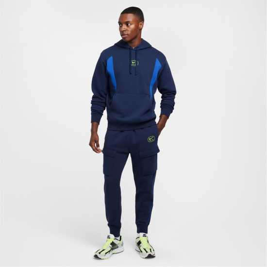 Nike Nsw Sw Air Cargo Pant Flc Bb Тъмносин/Волт Мъжки меки спортни долнища